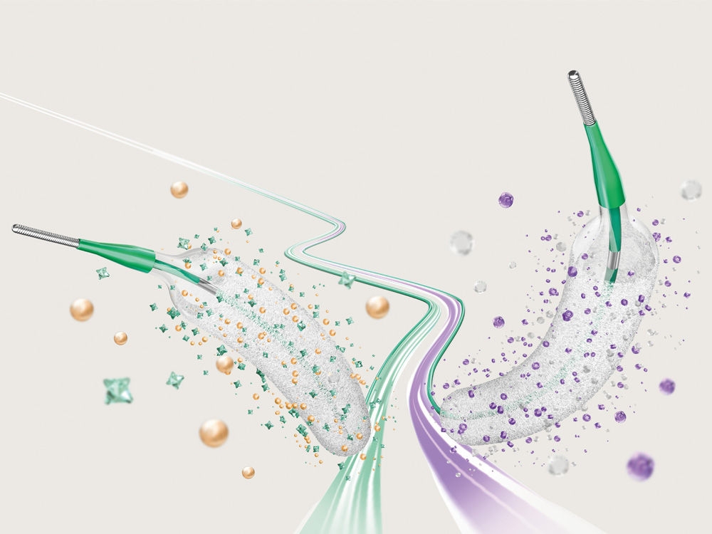 Two Drug coated balloons for coronary angioplasty