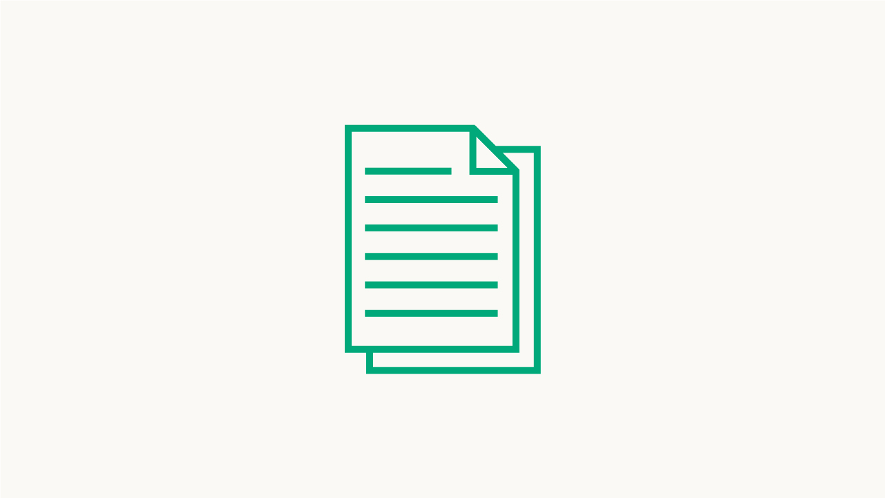Icona di documento che simboleggia file, registri o documentazione.